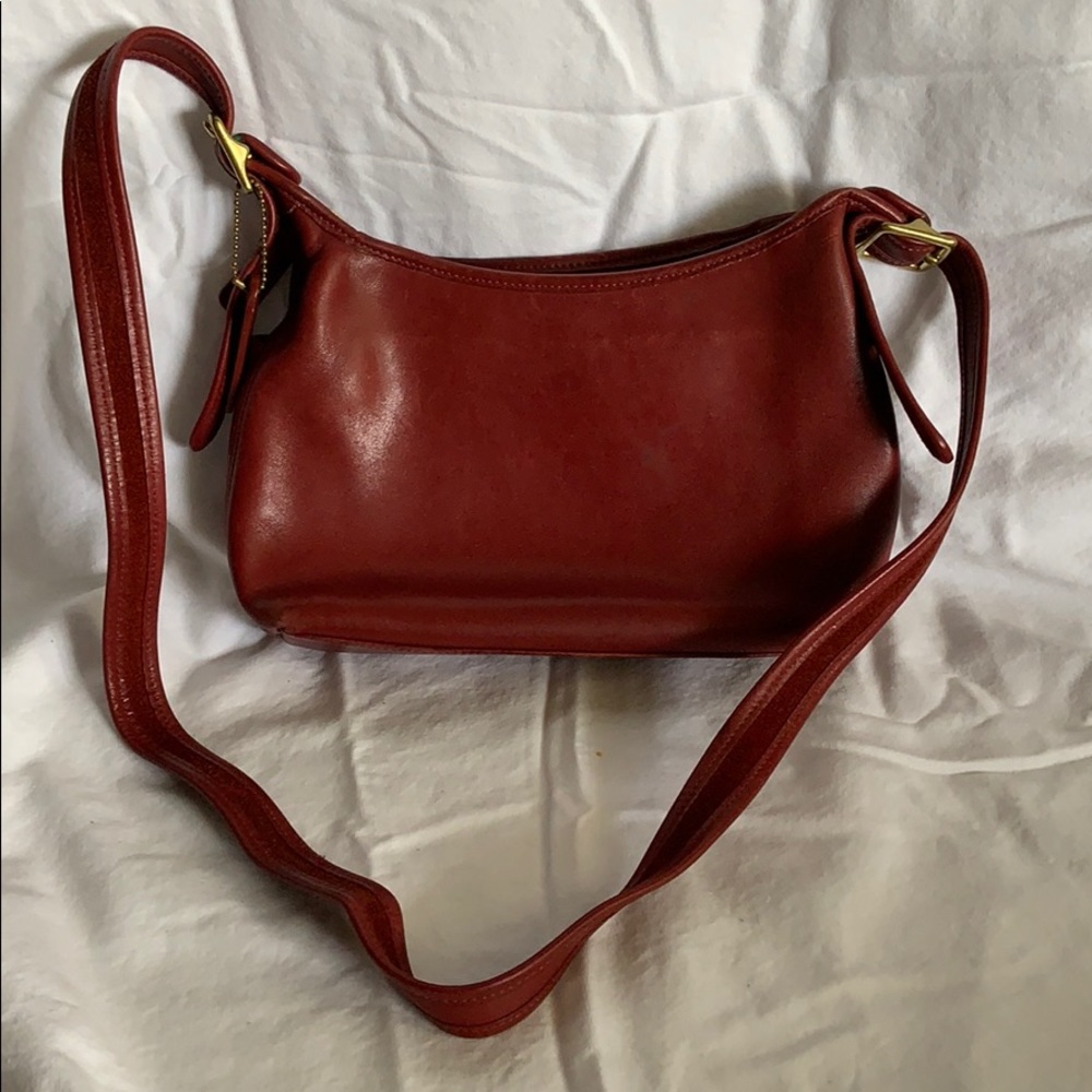 Red Vintage Coach Legacy Crossbody
